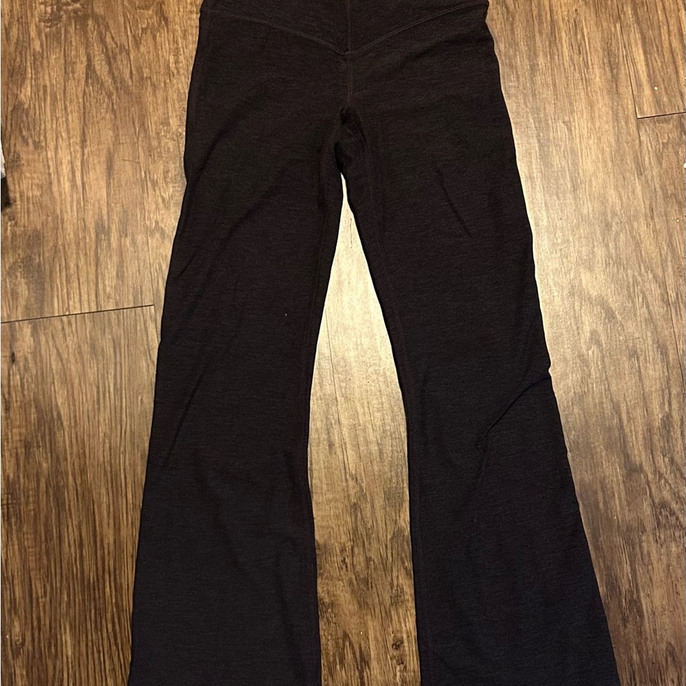 Fabletics Purple Leggings Stretchy Wide Waistband